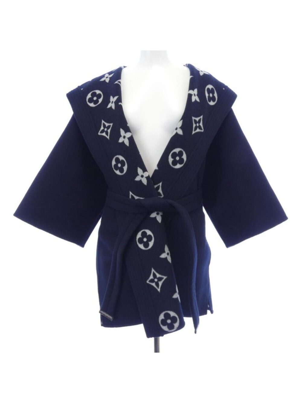 Louis Vuitton Signature Hooded Wrap Robe Coat